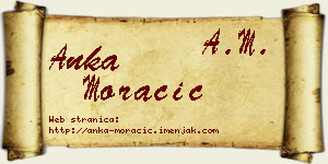 Anka Moračić vizit kartica